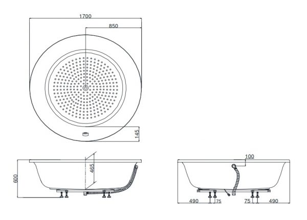 Bồn tắm TOTO PPY1720PTE#P NTP003E 2