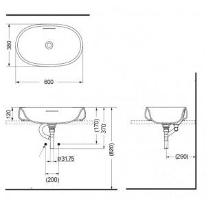 Chậu rửa lavabo TOTO PJS05WE#GW PJS05WE#MW đặt bàn trắng bóng trắng mờ