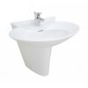 Chậu rửa mặt lavabo TOTO LHT908C chân lửng treo tường
