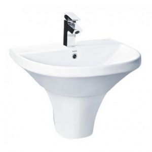 Chậu rửa mặt lavabo TOTO LHT947CS chân lửng treo tường