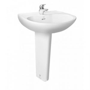 Chậu rửa mặt lavabo TOTO LPT239CR chân dài treo tường