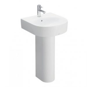 Chậu rửa mặt lavabo TOTO LPT766C chân dài treo tường