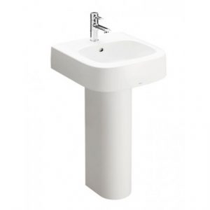 Chậu rửa mặt lavabo TOTO LPT767C chân dài treo tường