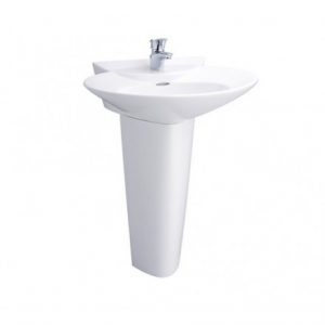 Chậu rửa mặt lavabo TOTO LPT908C chân dài treo tường