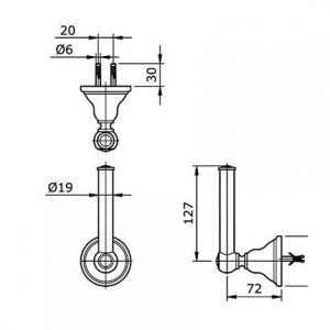 LÔ GIẤY VỆ SINH DỰ PHÒNG TOTO TX722AC 2