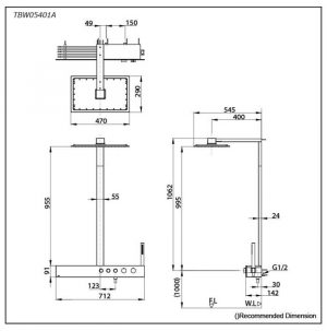 Sen cây nhiệt độ TOTO TBW05401A 2