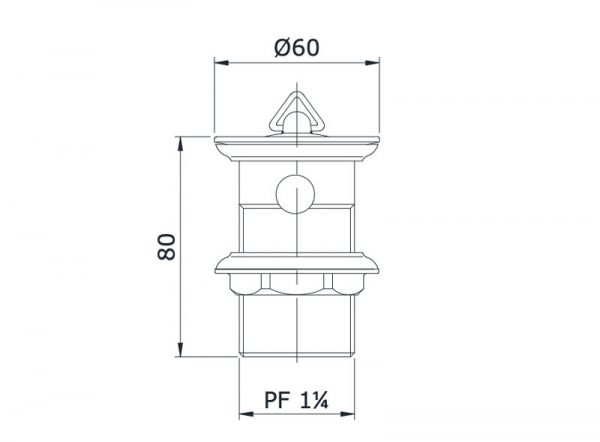 Siphon xi phông bộ xả chữ p TOTO T6J1