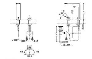 TOTO TLP02307B - Vòi chậu lavabo cổ cao nóng lạnh ZL 8 tlp02307b