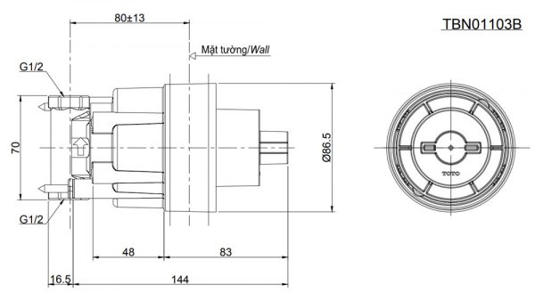 Van-chuyển-hướng-TOTO-TBN01103B-3-đường-nước-ra-sen-âm-tường