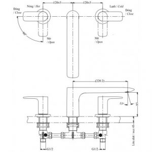 Vòi Xả Bồn Tắm TOTO TBG04201B 2