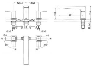 Vòi Xả Bồn Tắm TOTO TBG10201B 2