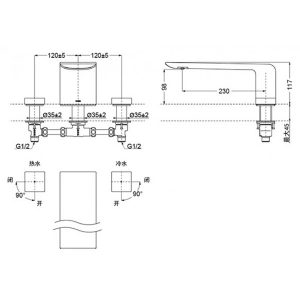 Vòi xả bồn tắm TOTO TBP02201B 2