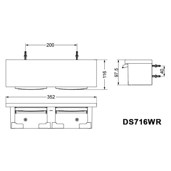 Ban ve ki thuat Lo giay TOTO DS716WR doi