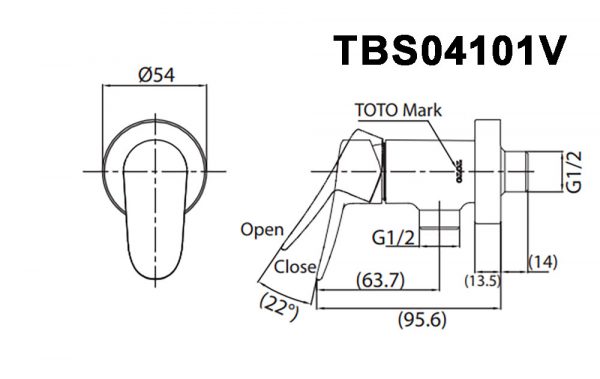 Ban ve ky thuat Voi sen tam TOTO TVSM103NSS nong lanh