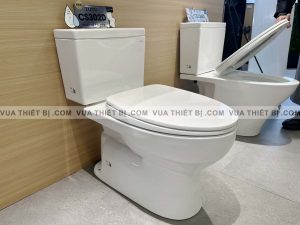TOTO CS302DE2#W - Bồn cầu thông minh nắp rửa cơ TCW07S 7 CS302DT10W Hinh anh thuc te Bon cau 2 khoi TOTO nap em vuathietbi.com 5