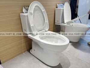 TOTO CS302DE2#W - Bồn cầu thông minh nắp rửa cơ TCW07S 5 CS302DT10W Hinh anh thuc te Bon cau 2 khoi TOTO nap em vuathietbi.com 7