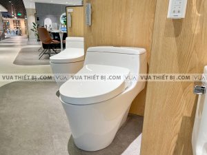 TOTO MS823DRW11#XW - Bồn cầu thông minh nắp rửa điện tử TCF4911Z 8 anh thuc te bon cau 1 khoi toto cw823reaw12 nap rua dien tu tcf4911ez 7