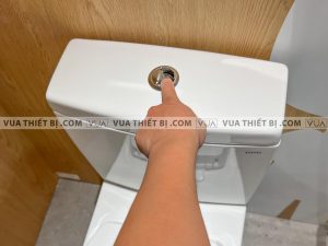 TOTO CS320PDRW7#W - Bồn cầu thông minh nắp rửa điện tử TCF6631A 7 anh thuc te bon cau 2 khoi toto cs320drt2 nap em tc393vs4