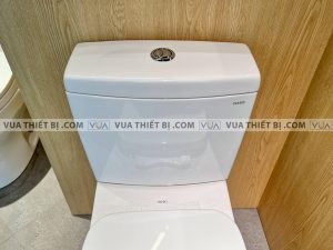 TOTO CS320PDRW7#W - Bồn cầu thông minh nắp rửa điện tử TCF6631A 4 anh thuc te bon cau 2 khoi toto cs320drt3 nap em tc385vs 4