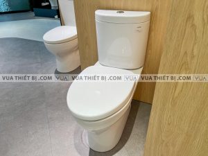TOTO CS325DRW7#W - Bồn cầu thông minh nắp rửa điện tử TCF6631A 7 anh thuc te bon cau 2 khoi toto cs325drt3 cs325dmt3 nap em tc385vs 3