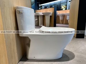 TOTO CS767RT10#XW - Bồn cầu 2 khối nắp êm TC395VS 2 anh thuc te bon cau 2 khoi toto cs767rt8 nap em tc600vs 1