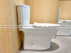 TOTO CS838DT10#XW - Bồn cầu 2 khối nắp êm TC395VS 2 anh thuc te bon cau 2 khoi toto cs838dt8 nap em tc600vs 2