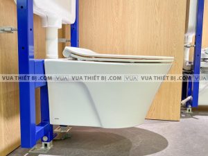 TOTO CW822RA TCF23410AAA WH172A - Bồn cầu thông minh nắp rửa điện tử 4 anh thuc te bon cau treo tuong toto cw822raw tc600vsw wh172a mb170pss nap em 5