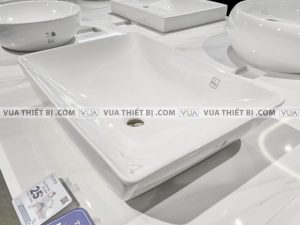 TOTO LT1735 - Chậu lavabo đặt bàn 8 anh thuc te chau rua mat lavabo toto lt1735xw dat ban 1